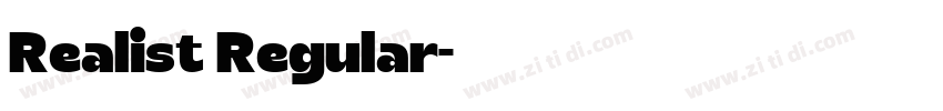 Realist Regular字体转换